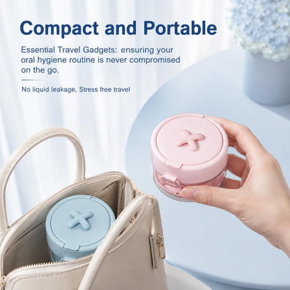 Retainer Cleaner Case Box,Storage Soak Container with Drain Tray for Travel Cleaning with Mirror and Brush