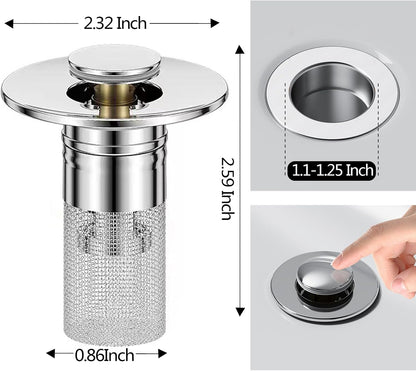 Stainless Steel Modern Rustproof Mesh Tub Drain Stopper