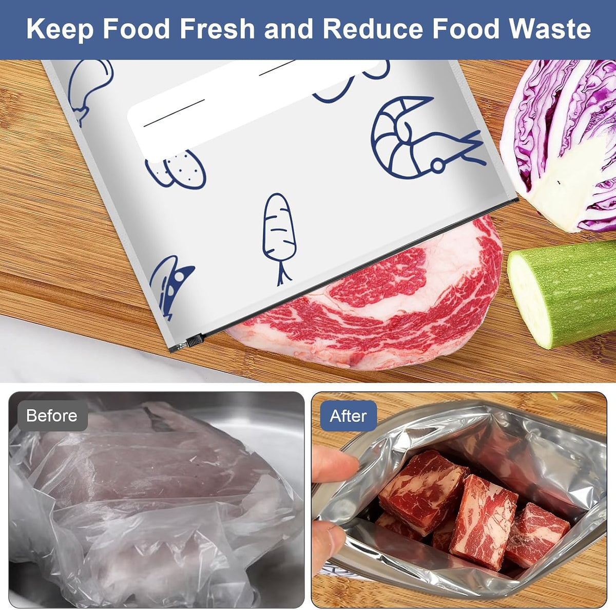 30 Reusable Aluminum Foil Sealable Storage Bags