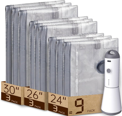 Travel Vacuum Storage Bags with Rechargeable Pump