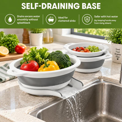 Collapsible Colanders 3-Pack